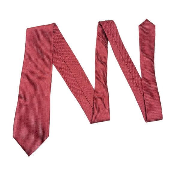 Croft & Barrow Silk Blend Tie Men’s 59.5” Red Dot Preppy Corpcore Classic New - Picture 2 of 4